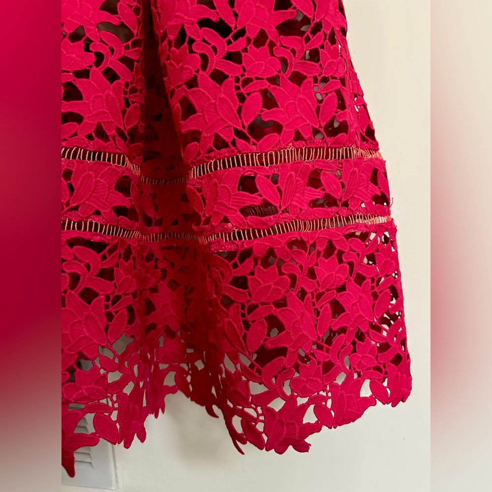 Self-Portrait Lace Pattern Midi Dress - Picture 7 of 13